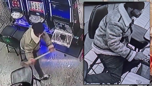 Man uses axe to smash way into gaming machine at Austell store