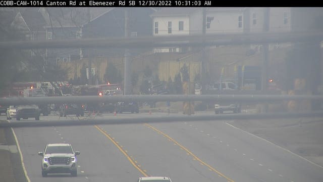 Lanes re-open after 'bad crash' on Canton Road, Cobb DOT says