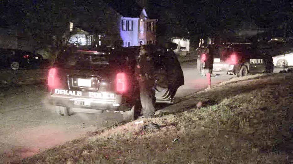 DeKalb County police investigate a shooting in the the 5600 block of La Fleur Trail on Dec. 20, 2022.