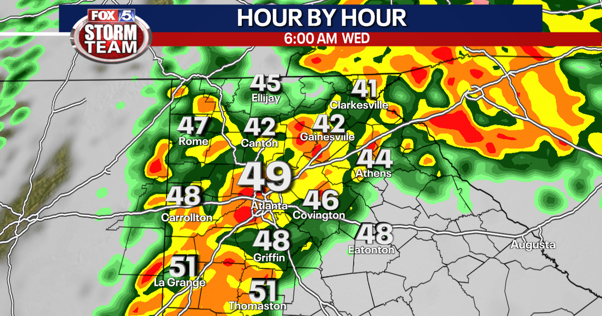Heavy rain to return to north Georgia Wednesday | FOX 5 Atlanta