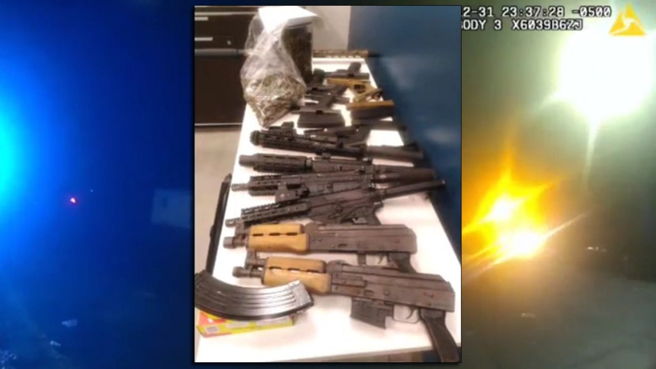 Cache of guns, ammo, and drugs found during NYE call, Atlanta police say
