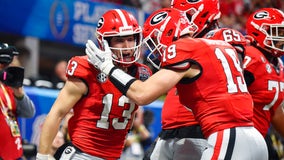 Georgia Bulldogs comeback to beat Ohio State in Peach Bowl, setting up CFP title game against TCU