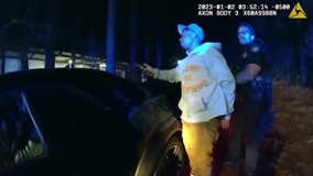 Video: Drag racing suspect gets stuck on railroad tracks fleeing Atlanta police