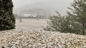 Extreme north Georgia sees light snowfall