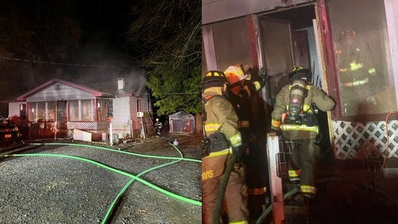 Fire destroys back of Pickens County home