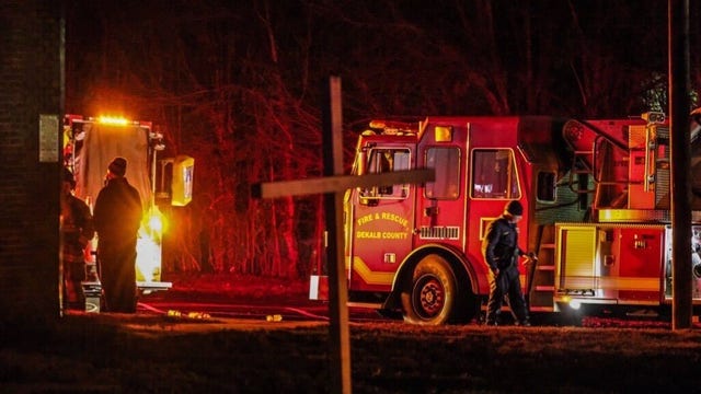 Overnight fire leaves DeKalb County church damaged