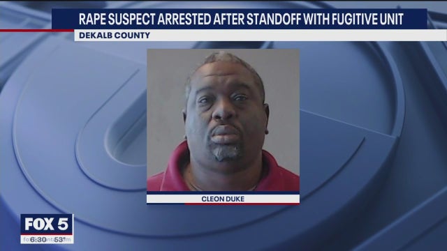 Rape suspect arrested after standoff with fugitive unit in DeKalb County