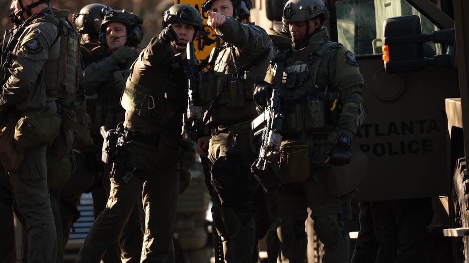 A SWAT team responded to a home on Martin Street in Atlanta on Jan. 6, 2023.