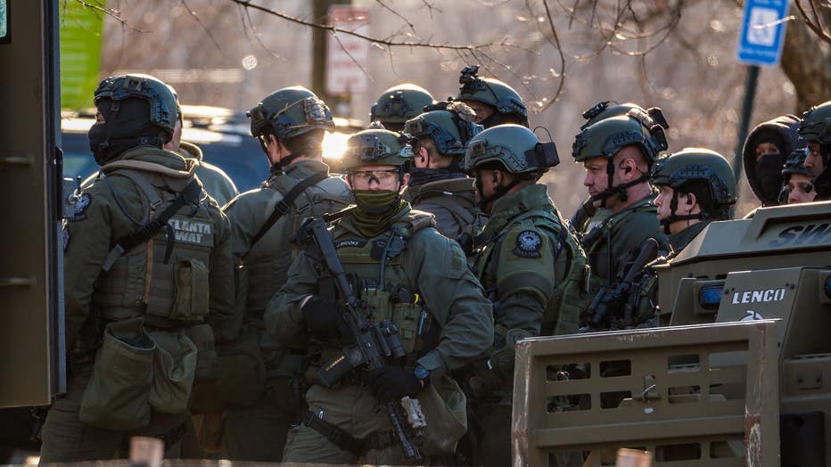 A SWAT team responded to a home on Martin Street in Atlanta on Jan. 6, 2023.