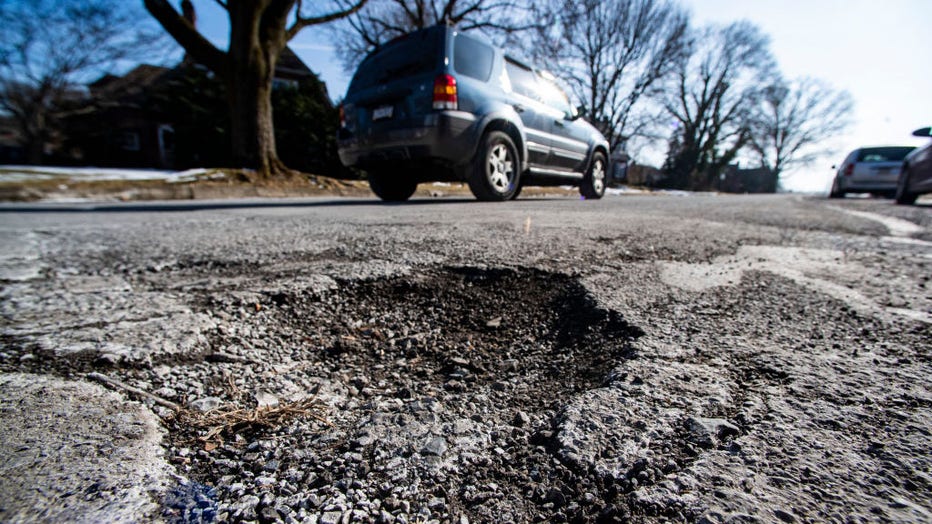 Pothole In Spring Township Pennsylvania