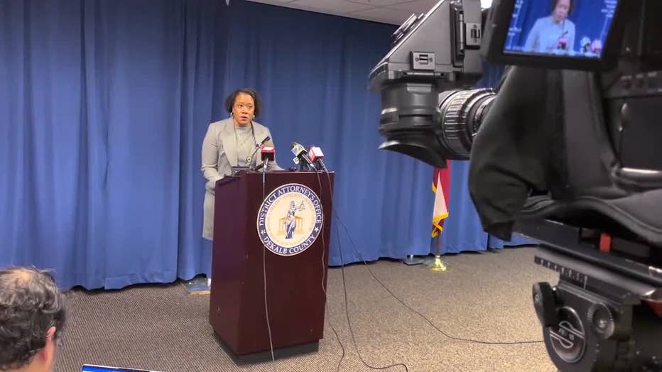 DeKalb County District Attorney Sherry Boston announces she will recuse herself from the case involving the death of 26-year-old Manuel Esteban Paez Teran at the so-called "Cop City" last week.