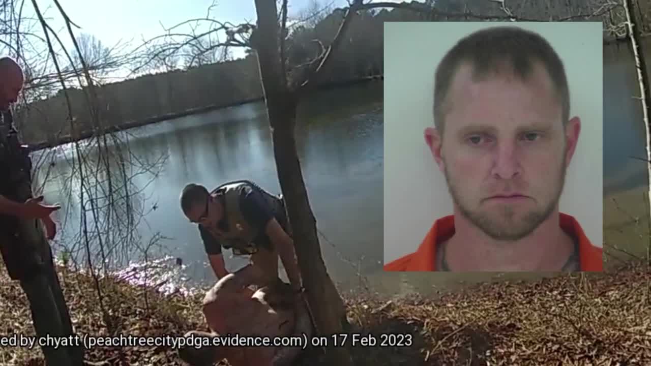 Georgia suspect runs from officers, ends up in… cold water, literally!