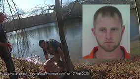 Georgia suspect runs from officers, ends up in... cold water, literally!