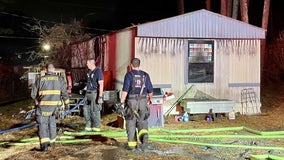 83-year-old man found dead inside burning mobile home near Woodstock