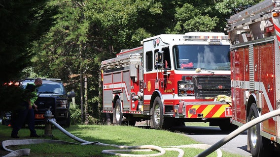 Georgia firefighters put out flaming breakfast at their own station