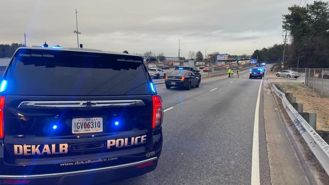 Pedestrian killed by semi-trailer truck on DeKalb County I-85 access road