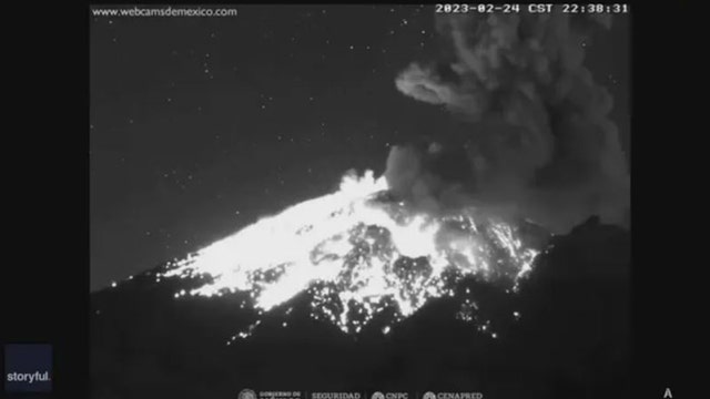 Video shows violent eruption of Mexico's Popocatepetl volcano