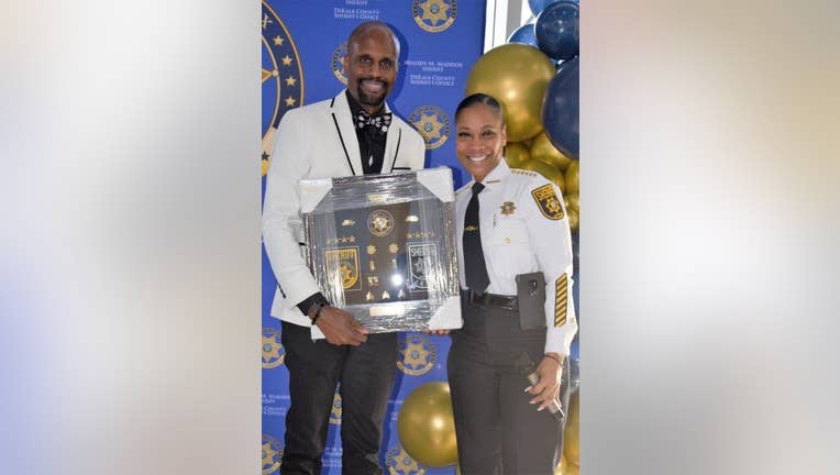 Chief Akies and Sheriff Maddox (DeKalb County Sheriff's Office)