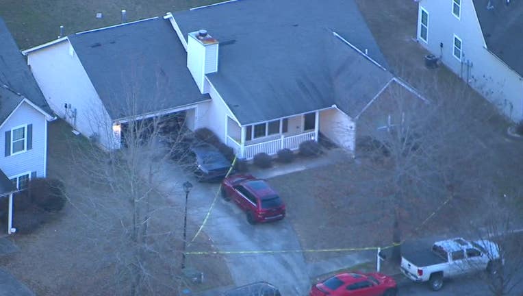 Police are investigating after a child was found shot at a South Fulton home on Jan. 7, 2023.