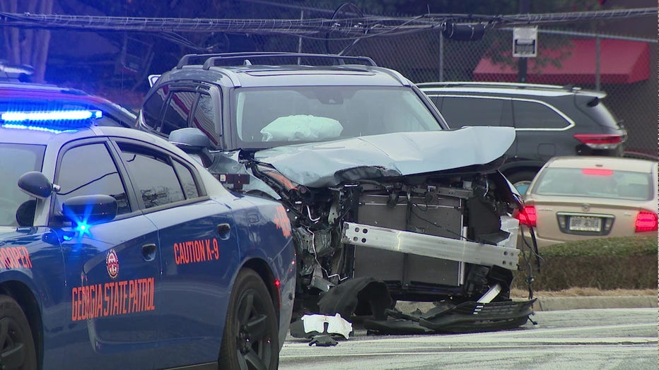 The driver who led troopers on a high-speed chase through DeKalb County crashed into a power pole on Feb. 10, 2023.