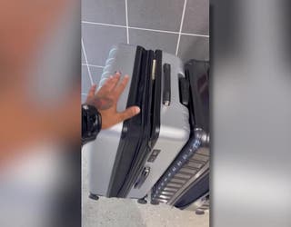 A man uses Apple AirTags to track down his suitcase which was stolen at Atlanta’s airport.