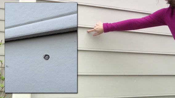 Woman startled to find bullets in side of her Peachtree Corner home