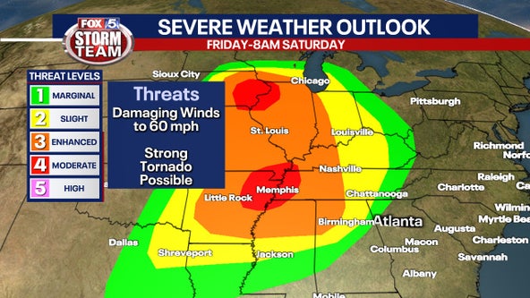 Georgia weather: Severe storm threat to start weekend for some