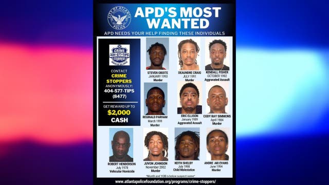 Atlanta's Most Wanted: Police update top ten list, do you know them?