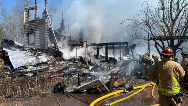 Devastating Cobb County house fire completely destroys residence