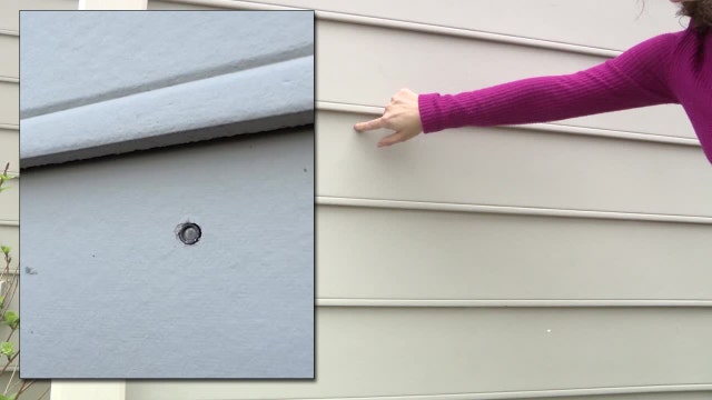 Woman startled to find bullets in side of her Peachtree Corner home