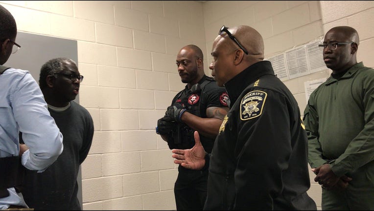 Cell phone video recorded by a former Clayton County Sheriff's Office employee captured Sheriff Victor Hill's (pictured above)conversation with a man named Joseph Arnold as he was booked into the jail on Feb. 25, 2020. Arnold was accused of assaulting two women inside a Forest Park grocery store earlier that month.