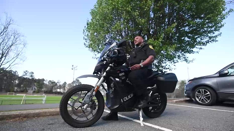 Officer Randy Samuel is part of the Duluth Police Department’s bike community policing unit.