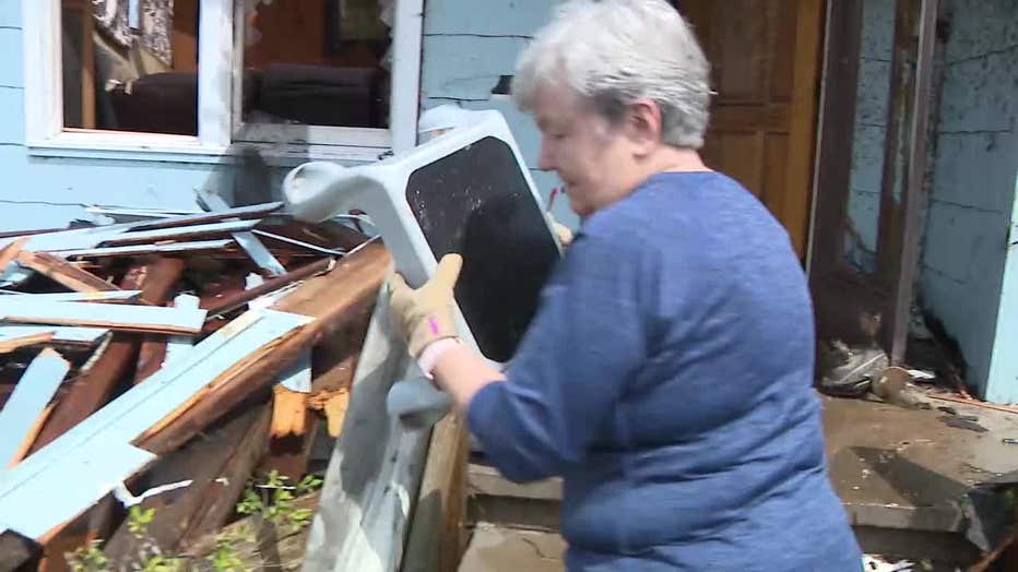 A day after a powerful tornado tore through the West Point community, Troup County officials continue cleanup efforts on March 27, 2023.