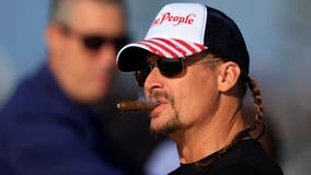 Kid Rock shoots up Bud Light cans with rifle to protest Dylan Mulvaney partnership: 'F--- Bud Light'