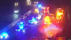 I-75 crash involves Georgia Power bucket truck, multiple vehicles