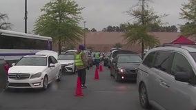 New Birth Missionary Baptist Church gives away 1K boxes of food, tablets