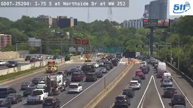 Fatal motorcycle crash on I-75 SB near Northside Drive