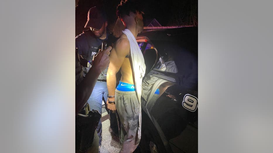 Clayton County Police released this photo of Nigiel Lee minutes after being taken back into custody about a mile from the Clayton County Jail.