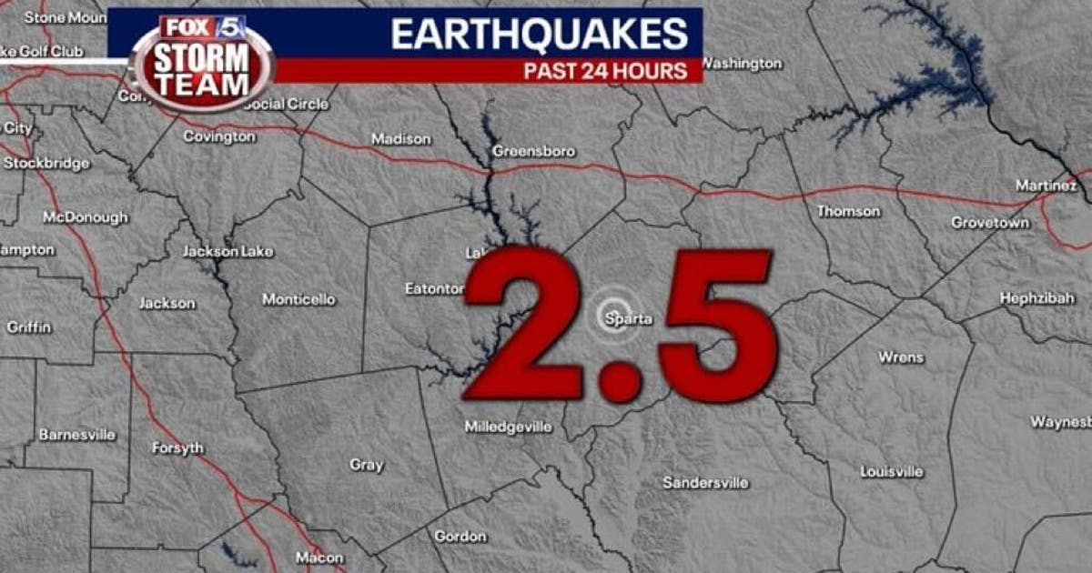 Small earthquake rattles Middle Georgia town | FOX 5 Atlanta