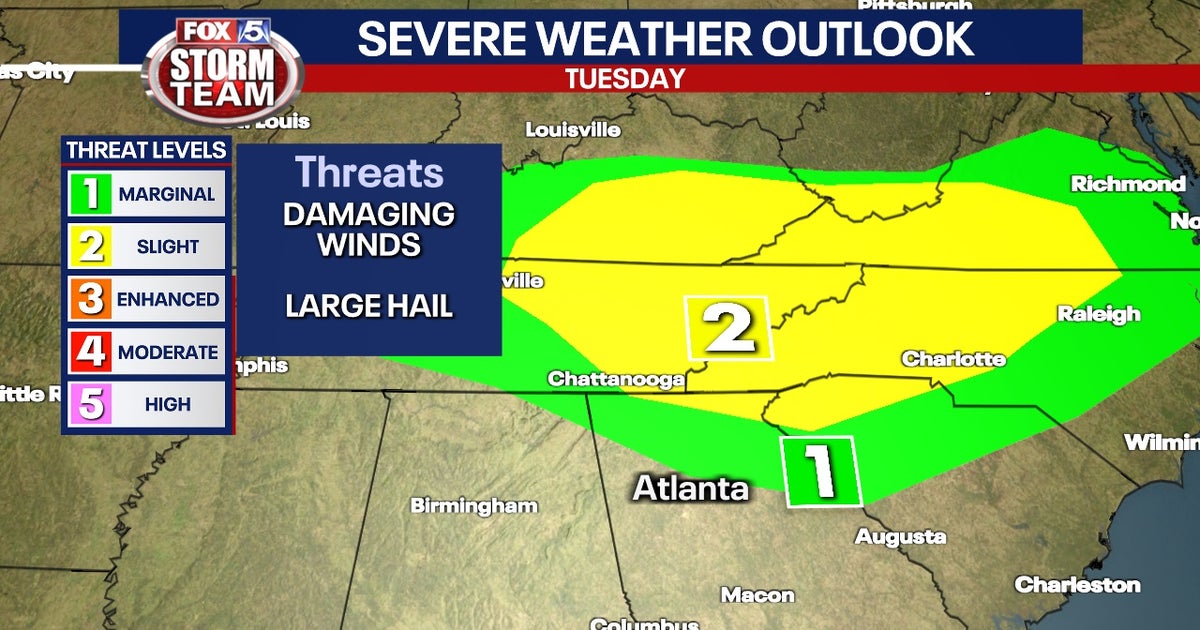 Georgia weather: Severe weather threat Tuesday for extreme north ...