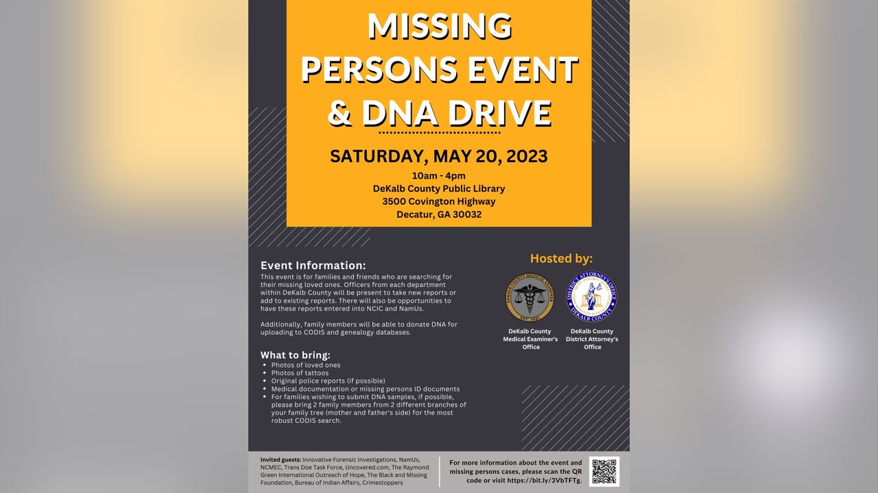 DNA drive, missing persons event to help families search for loved ones - Vimarsana News