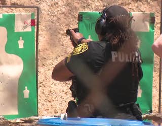 A South Fulton police officer was shot in the ankle during a training exercise at the gun range on May 9, 2023.