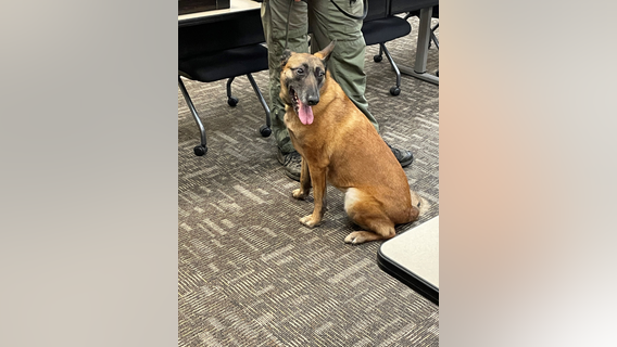 Cherokee County K-9 deputy receives retirement send-off