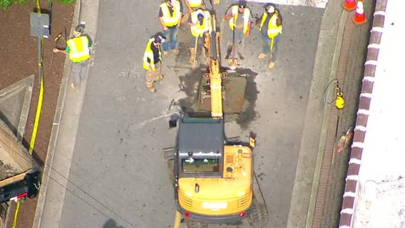 Sinkhole opens up in downtown Roswell area
