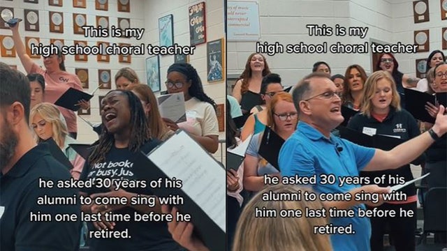 Former students pay tribute to retiring Georgia choir teacher with emotional final performance