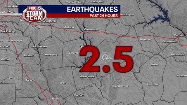 Small earthquake rattles Middle Georgia town