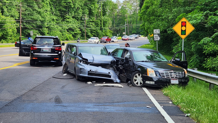 Medical emergency triggers multi-car crash in Lithonia, police say