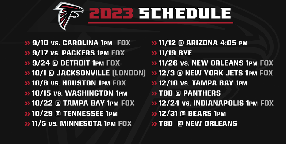 Atlanta Falcons Full Schedule 2024 Mimi Susann   FS 2023 Falcons Schedule 