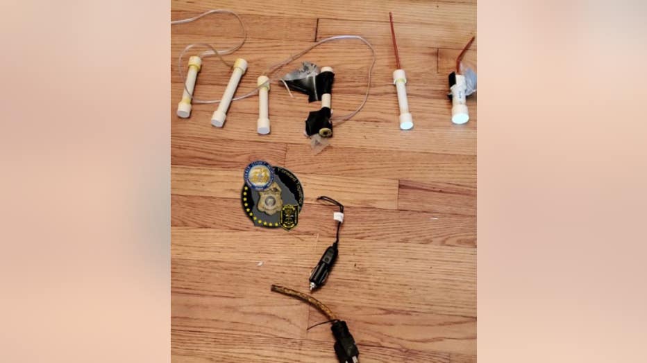 DeKalb Police, along with the ATF and the FBI, executed a search warrant at Jalal's home on Scott Boulevard in Decatur Saturday morning and recovered what they described as "improvised explosives." 