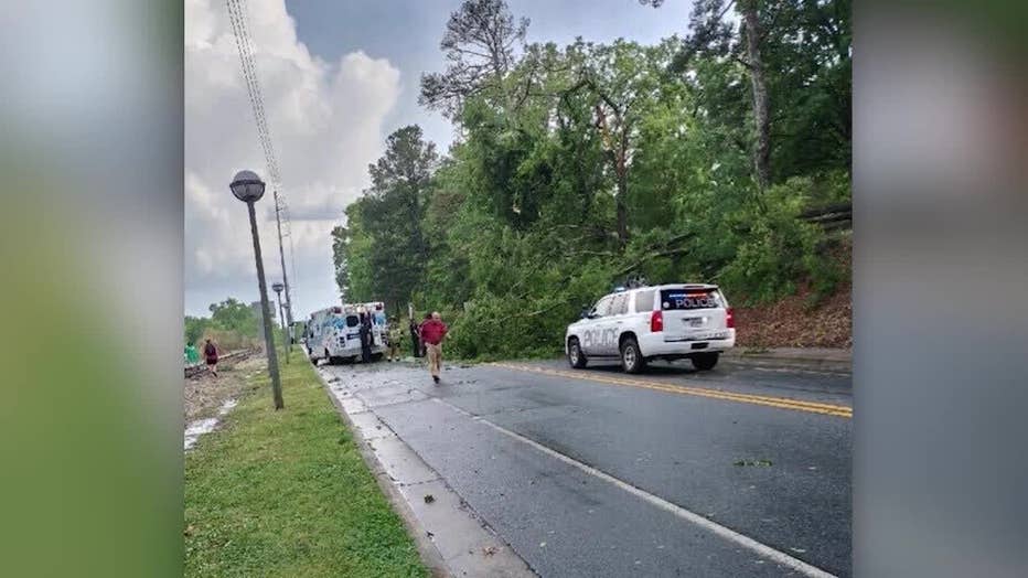 Mia Corte was walking on University of Georgia's Athens campus when a fierce storm came out of nowhere on May 9, 2023.